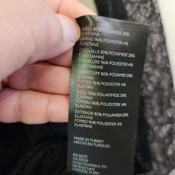 Urban Outfitters Long Sleeve Black Lace Keyhole Janet Mini Dress XS/TP Goth Punk - Picture 15 of 15